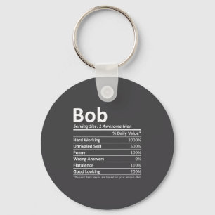Bob Nutrition Funny Birthday D Name Gif Key Ring