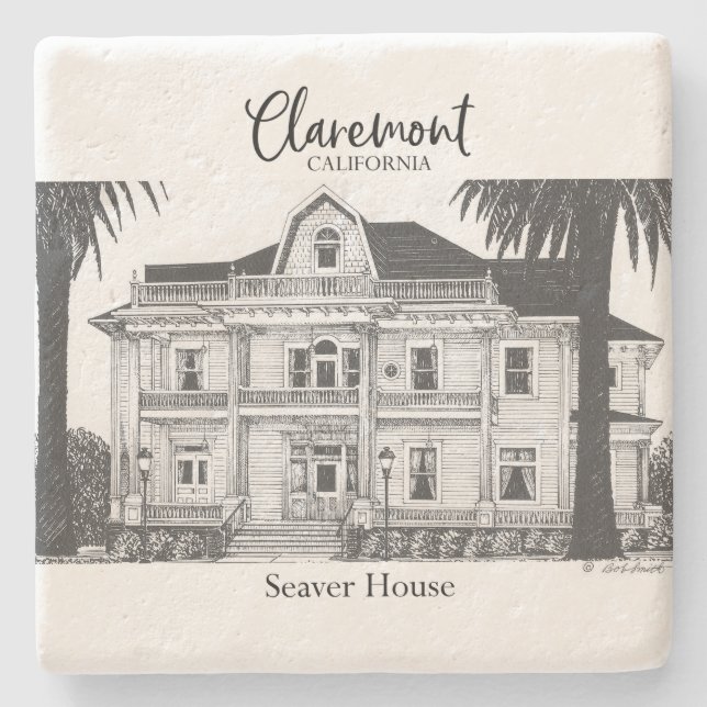 Bob Smith Claremont Collection  -  Stone Coaster (Front)