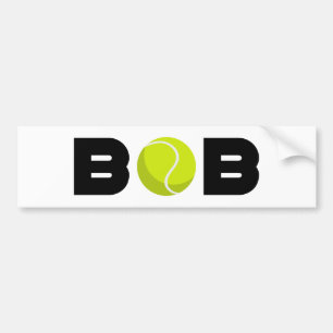 Bob Tennis Bumper Sticker