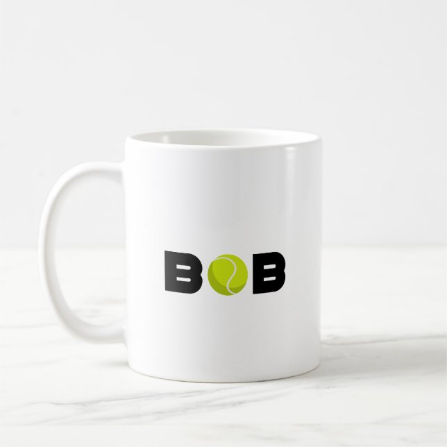 Bob Tennis Coffee Mug (Left)