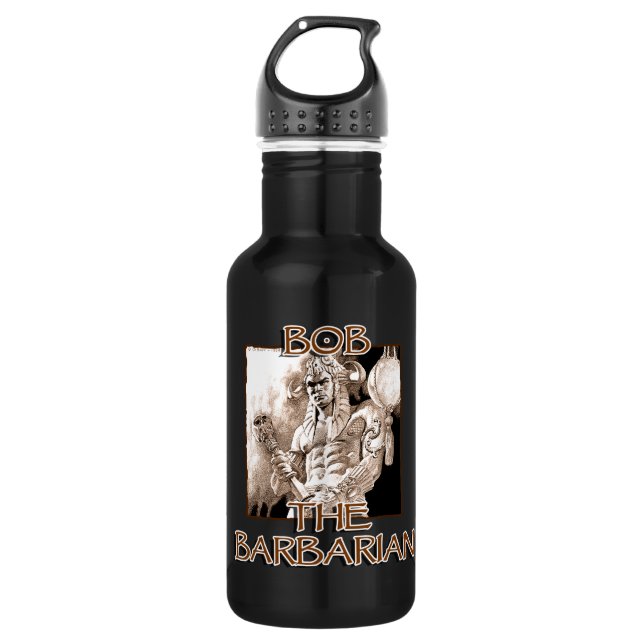 Bob, The Barbarian 532 Ml Water Bottle (Front)