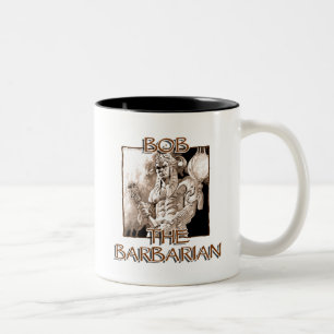 Bob, The Barbarian Two-Tone Coffee Mug
