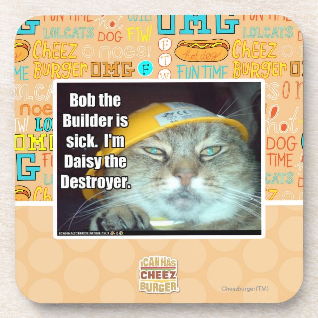 Bob the Builder is sick Coaster (Front)