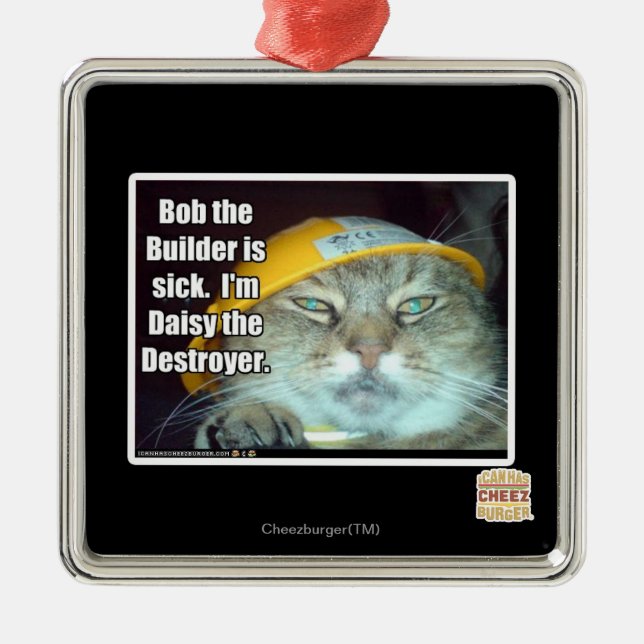 Bob the Builder is sick Metal Tree Decoration (Front)