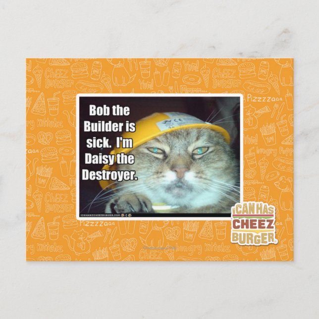 Bob the Builder is sick Postcard (Front)