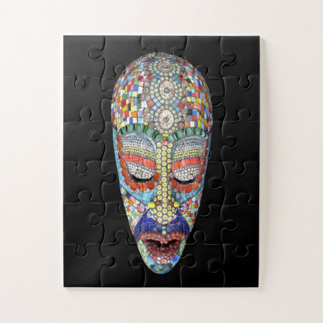Bob, Why the Long Face? Mosaic Mask Jigsaw Puzzle (Vertical)