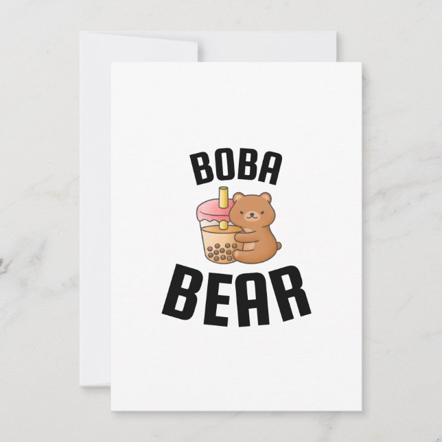 Boba bear thank you card (Front)