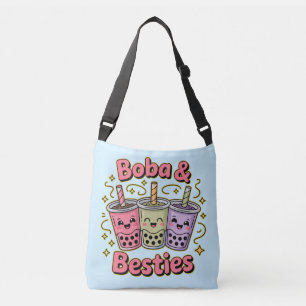 BOBA & Besties Vibes – Perfect for Boba Tea Lovers Crossbody Bag
