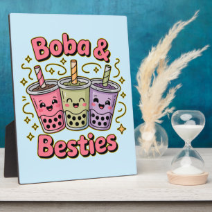 BOBA & Besties Vibes – Perfect for Boba Tea Lovers Plaque