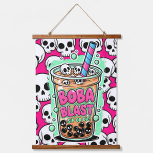 Boba Blast – Sip or Die! Hanging Tapestry