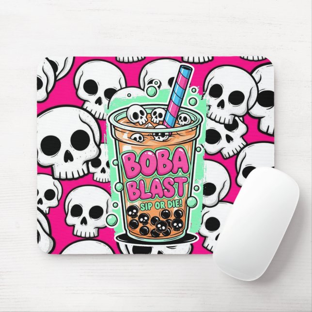 Boba Blast – Sip or Die! Mousepad (With Mouse)