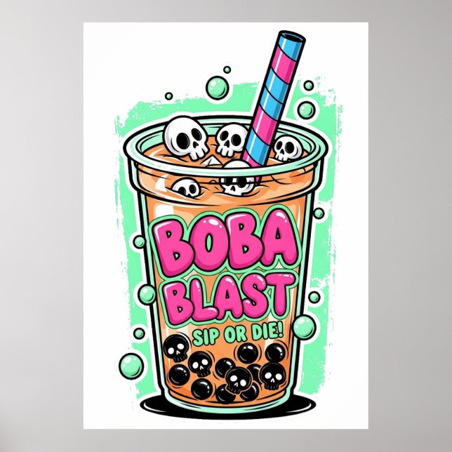 Boba Blast – Sip or Die! Poster (Front)