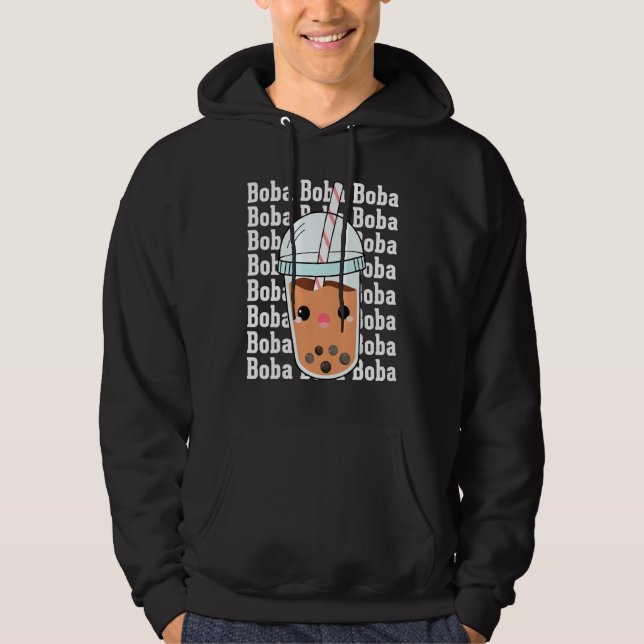 Boba Boba Boba  Bubble Tea Costumes Bubble Tea Hoodie (Front)