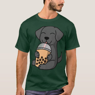 Boba Bubble Milk Tea Great Dane Dog Premium T-Shirt