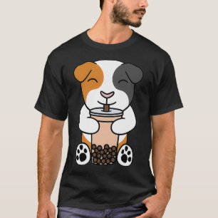 Boba Bubble Milk Tea Guinea Pig Pet Premium  T-Shirt