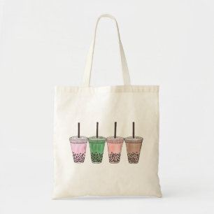 Boba Bubble Tapioca Pearl Milk Tea Drinks Foodie  Tote Bag