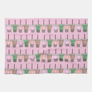 Boba Bubble Tapioca Pearl Milk Tea Drinks Towel
