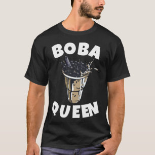 Boba Bubble Tea Sweet Drink brand western T-Shirt