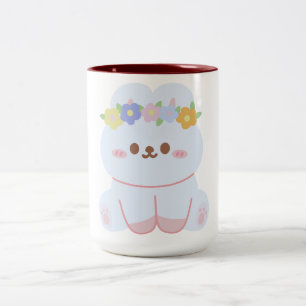 Boba Bunny Two-Tone Coffee Mug