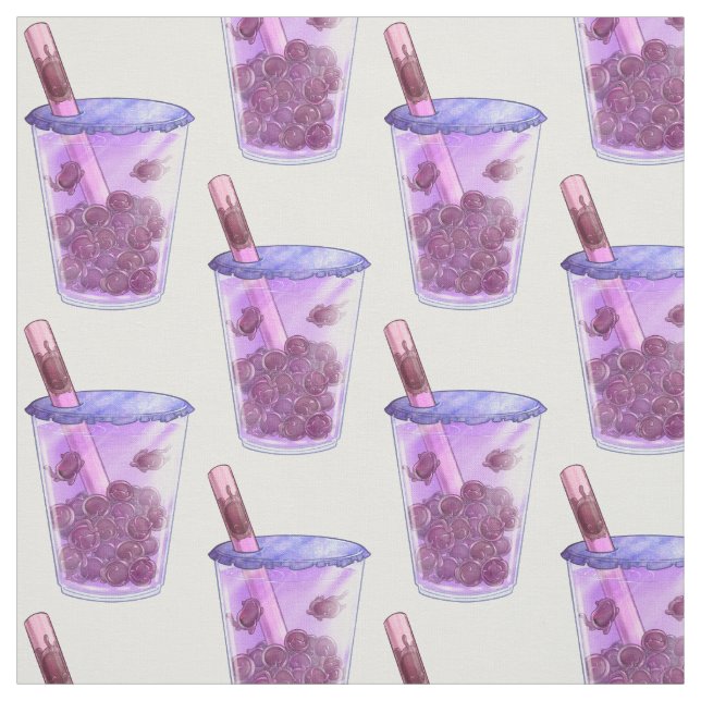 Boba Cats Fabric (Swatch)