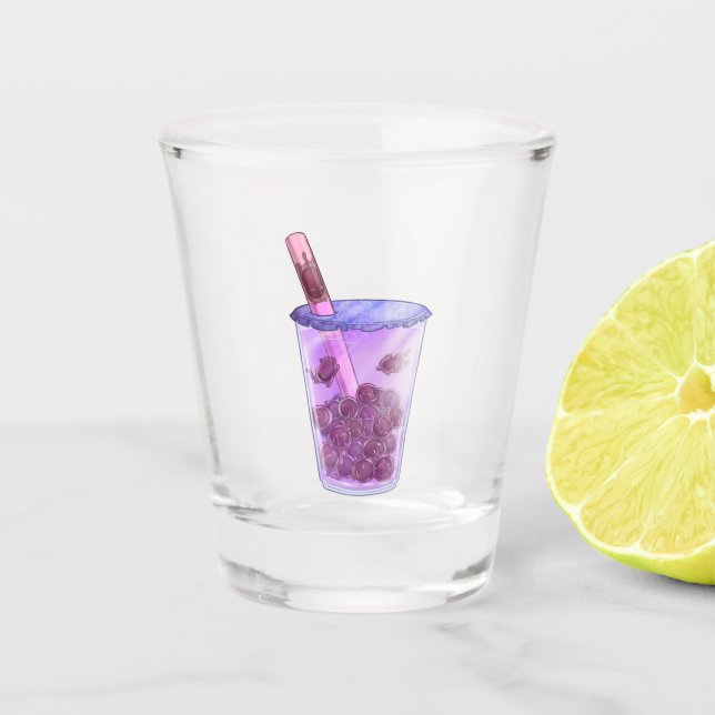 Boba Cats Shot Glass (Front)