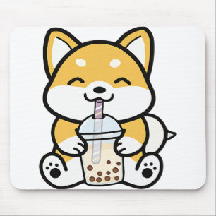 Boba Corgi, Corgi Boba, Boba Shiba, Shiba, Corgi, Mouse Pad