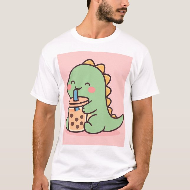 Boba Dinosaur Meme T-Shirt (Front)