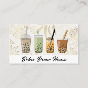 Boba Drinks Smoothie Beverages Business Card