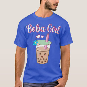 Boba Girl Bubble Kawaii Tea Graphic Premium  T-Shirt
