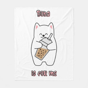 Boba Is For Me Fleece Blanket