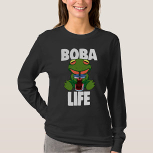 Boba Life Frog Women Love Boba Tea T-Shirt