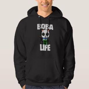 Boba Life Little Panda Women Love Boba Tea Hoodie