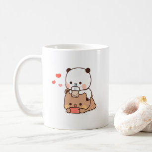 Boba Panda Bear Loves Boba milk and mocha tea Coffee Mug