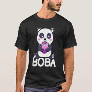 Boba Panda Cute Bubble Tea Neko Girls Teenagers T-Shirt
