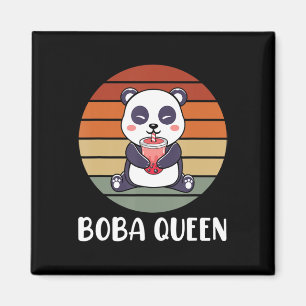 Boba Queen Bubble Tea Japanese Cute Panda Anime Ka Magnet