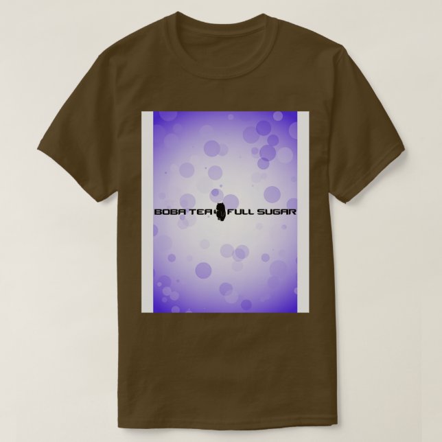Boba Strike Boba Tea Full Sugar CSGO Purple T-Shirt (Design Front)