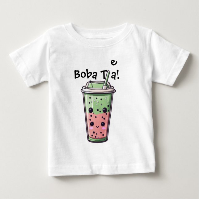 boba tea baby top (Front)