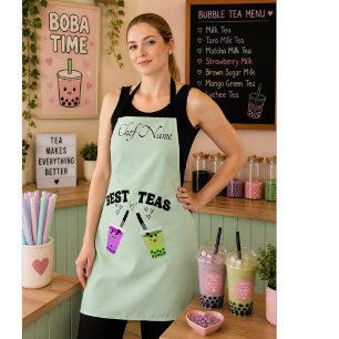 boba tea bubble tea baby apron