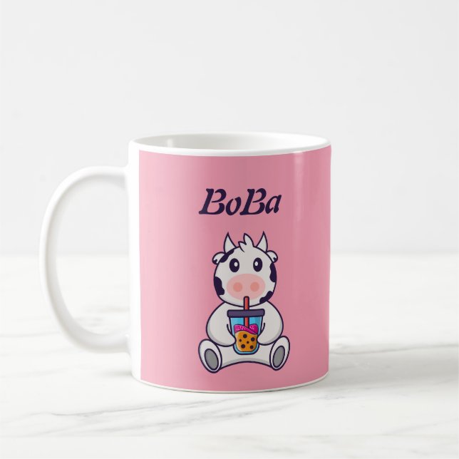 boba tea bubble tea Coffee Mug (Left)