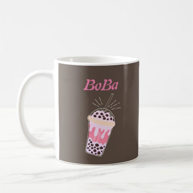 boba tea bubble tea Coffee Mug (Left)