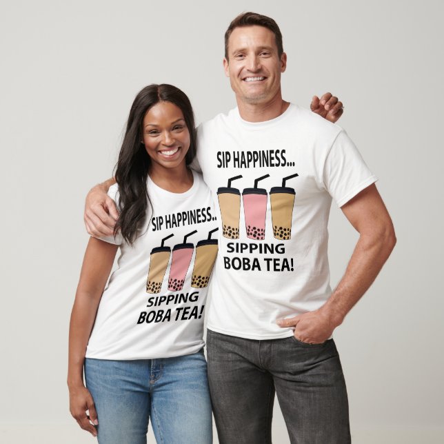 Boba Tea Bubble Tea Milk Tea Funny Boba Tea T-Shirt (Unisex)