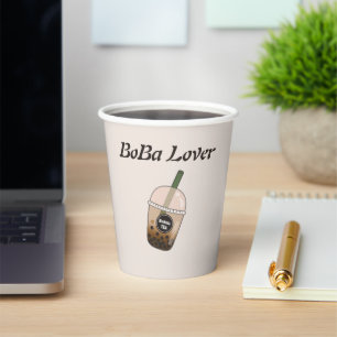 boba tea bubble tea paper cups