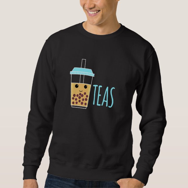 Boba Tea Bubble Tea Partnerlook Teas   Sweatshirt (Front)