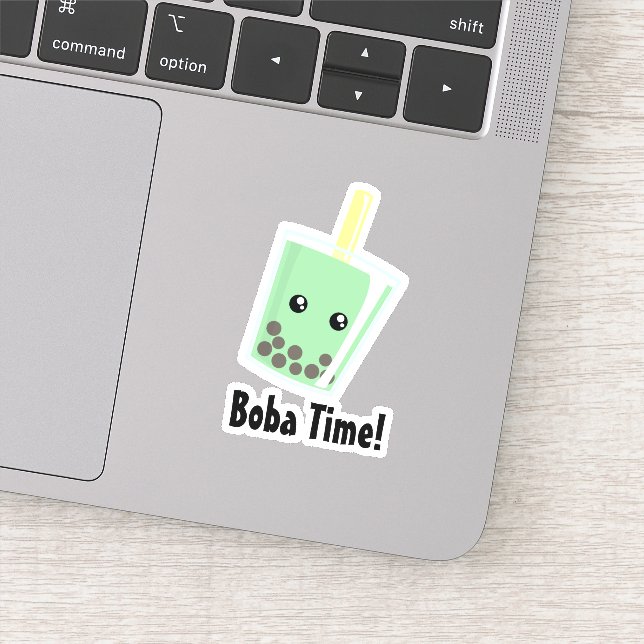 Boba Tea Custom-Cut Vinyl Sticker (Detail)