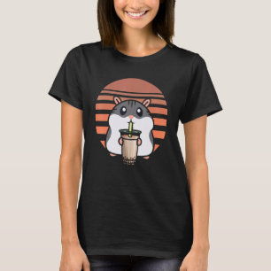 Boba Tea Hamster Bubble Tea Fanatic Cute Hamster T-Shirt