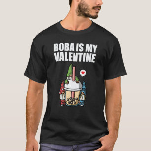 Boba Tea is My Valentine Gnomes Anti Valentines Da T-Shirt