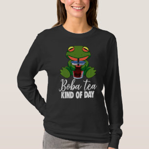 Boba Tea Kind Of Day Frog & Boba Women Boba Tea T-Shirt