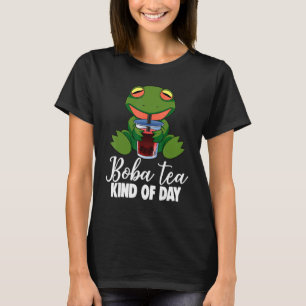 Boba Tea Kind Of Day Frog & Boba Women Boba Tea T-Shirt