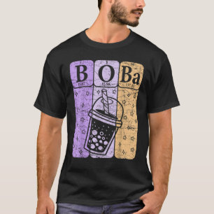 Boba Tea Periodic Table Elements Bubble Tea Nerd T-Shirt