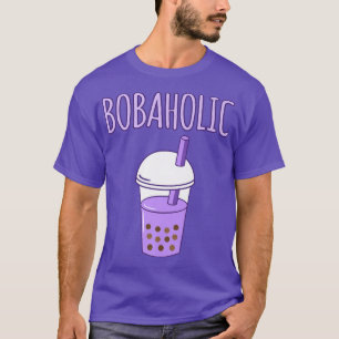 Bobaholic Bubble Boba Kawaii Tea Graphic Premium T-Shirt